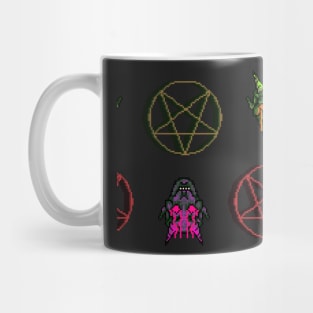 Pixel Devil pattern Mug